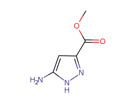 Molecular Structure of 632365-54-9 (1H-Pyrazole-3-carboxylicacid,5-amino-,methylester(9CI))