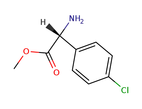 Molecular Structure of 43189-43-1 (METHYL D-4-CHLOROPHENYLGLYCINATE)