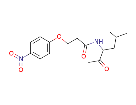 3-[3-(4-nitrophenoxy)propionylamino]-5-methyl-2-hexanone