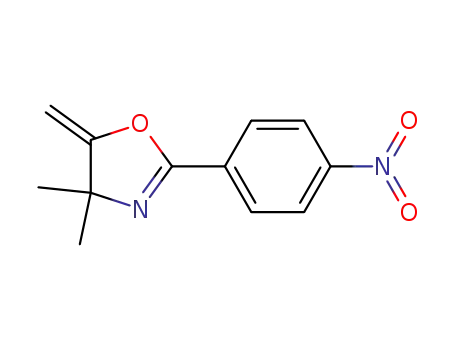 Molecular Structure of 214420-92-5 (2-(4-nitro-phenyl)-4,4-dimethyl-5-methylene-4,5-dihydrooxazole)
