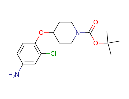 1-Piperidinecarboxylic acid, 4-(4-amino-2-chlorophenoxy)-,
1,1-dimethylethyl ester