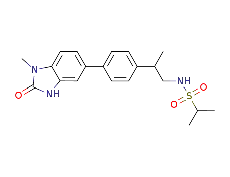 5-[4-(1-methyl-2-{[(methylethyl)sulfonyl]amino}ethyl)phenyl]-3-methylbenzimidazol-2-one