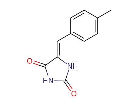 Molecular Structure of 109754-07-6 (2,4-Imidazolidinedione, 5-[(4-methylphenyl)methylene]-, (Z)-)