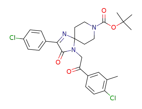 1,1-dimethylethyl 4-[2-(4-chloro-3-methylphenyl)-2-oxoethyl]-2-(4-chlorophenyl)-3-oxo-1,4,8-triazaspiro[4.5]dec-1-ene-8-carboxylate
