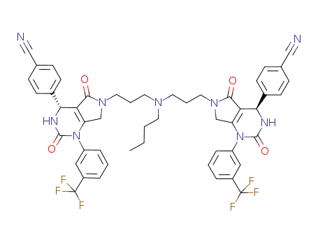 C<sub>50</sub>H<sub>45</sub>F<sub>6</sub>N<sub>9</sub>O<sub>4</sub>