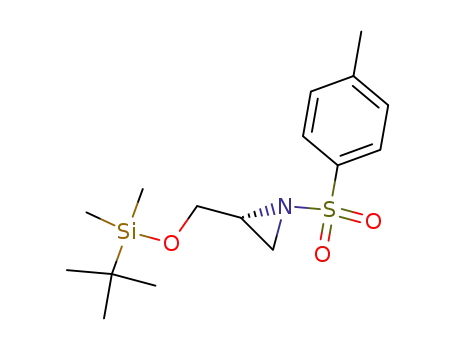 Aziridine,
2-[[[(1,1-dimethylethyl)dimethylsilyl]oxy]methyl]-1-[(4-methylphenyl)sulfon
yl]-, (2R)-