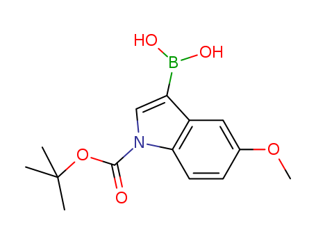 3-Borono-5-methoxy-1H-indole-1-carboxylic acid 1-(1,1-dimethylethyl) ester