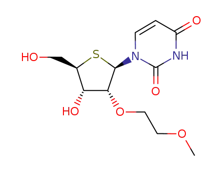 Molecular Structure of 848649-64-9 (Uridine, 2'-O-(2-methoxyethyl)-4'-thio-)