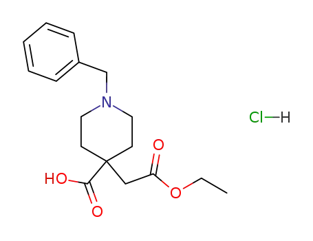 1-benzyl-4-ethoxycarbonylmethyl-piperidine-4-carboxylic acid; hydrochloride