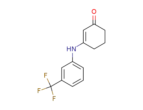 3-{[3-(Trifluoromethyl)phenyl]amino}cyclohex-2-en-1-one