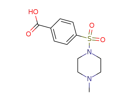 Molecular Structure of 19580-36-0 (4-[(4-methylpiperazin-1-yl)sulfonyl]benzoic acid)