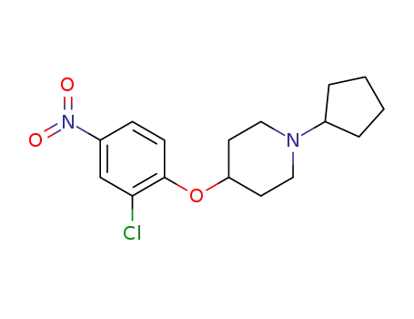 3-chloro-4-(1-cyclopentylpiperidin-4-yloxy)nitrobenzene