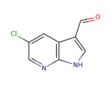 Molecular Structure of 954112-61-9 (5-Chloro-7-azaindole-3-carboxaldehyde)