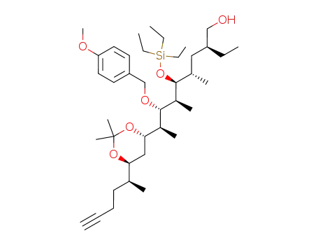 (2S,4S,5S,6S,7S,8S)-8-[(4S,6S)-2,2-Dimethyl-6-((S)-1-methyl-pent-4-ynyl)-[1,3]dioxan-4-yl]-2-ethyl-7-(4-methoxy-benzyloxy)-4,6-dimethyl-5-triethylsilanyloxy-nonan-1-ol