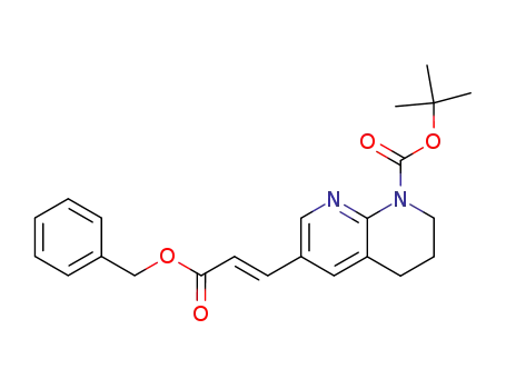 benzyl (E)-3-[8-(tert-butoxycarbonyl)-5,6,7,8-tetrahydro-1,8-naphthyridin-3-yl]acrylate