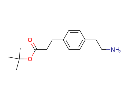 Benzenepropanoic acid,4-(2-aminoethyl)-, 1,1-dimethylethyl ester