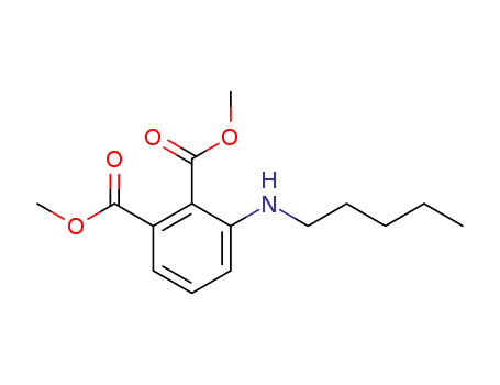 Molecular Structure of 444287-96-1 (3-pentylamino-phthalic acid dimethyl ester)