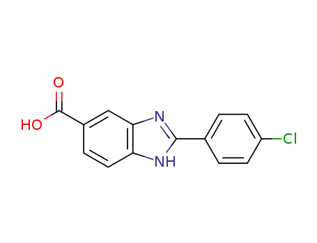 2-(4-클로로-페닐)-1H-벤즈이미다졸-5-카르복실산