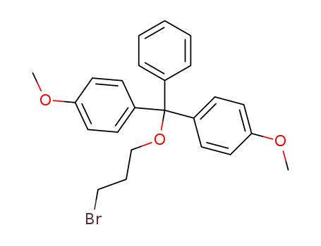 Molecular Structure of 167700-34-7 (Benzene, 1,1'-[(3-bromopropoxy)phenylmethylene]bis[4-methoxy-)