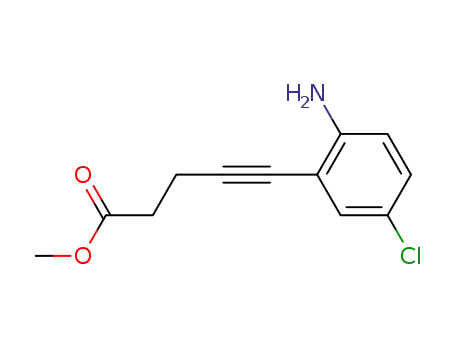 4-Pentynoic acid, 5-(2-amino-5-chlorophenyl)-, methyl ester