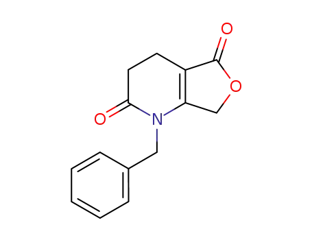Molecular Structure of 154703-52-3 (Furo[3,4-b]pyridine-2,5(1H,3H)-dione, 4,7-dihydro-1-(phenylmethyl)-)