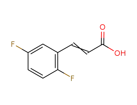 Molecular Structure of 375368-88-0 (3-(2,5-Difluoro-phenyl)-acrylic acid)