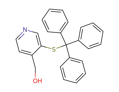 3-(triphenylmethylthio)-4-hydroxymethylpyridine