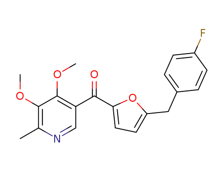 (4,5-dimethoxy-6-methylpyridin-3-yl)-[5-(4-fluorobenzyl)furan-2-yl]methanone
