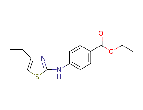 Molecular Structure of 960324-91-8 (4-(4-ethylthiazol-2-ylamino)-benzoic acid ethyl ester)