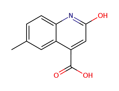 Molecular Structure of 33274-47-4 (6-METHYL-2-OXO-1,2-DIHYDRO-4-QUINOLINECARBOXYLIC ACID)