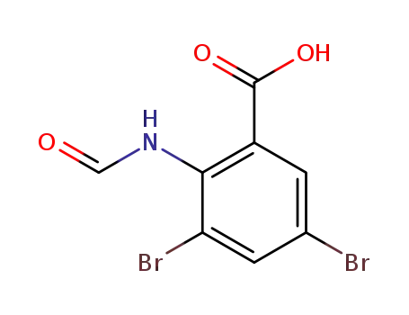 3,5-dibromo-N-formylanthranilic acid
