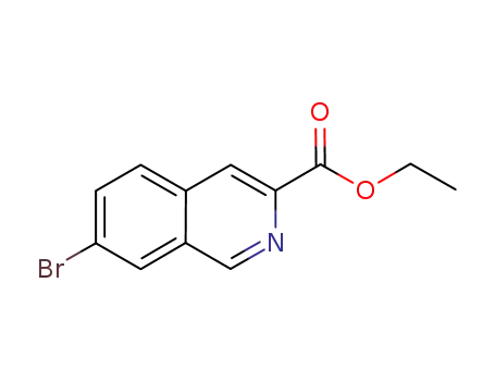Molecular Structure of 660830-62-6 (Ethyl 7-bromoisoquinoline-3-carboxylate)