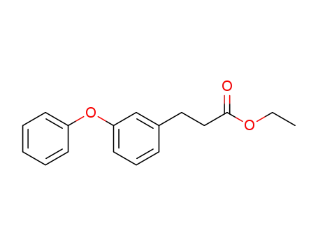 Molecular Structure of 52888-69-4 (3-(3-PHENOXY-PHENYL)-PROPIONIC ACID ETHYL ESTER)