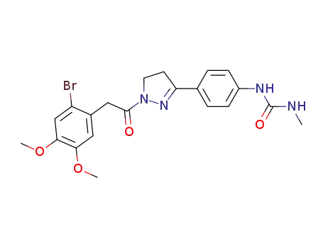 1-(4-{1-[2-(2-bromo-4,5-dimethoxy-phenyl)-acetyl]-4,5-dihydro-1H-pyrazol-3-yl}-phenyl)-3-methyl-urea