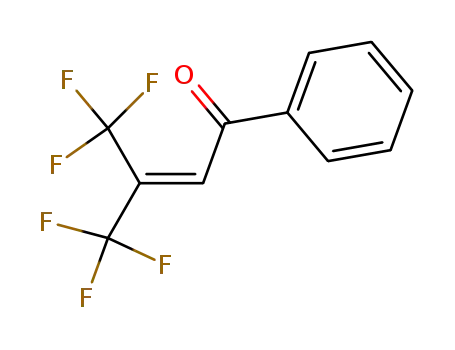 Molecular Structure of 35443-84-6 (4,4,4-trifluoro-1-phenyl-3-(trifluoromethyl)but-2-en-1-one)
