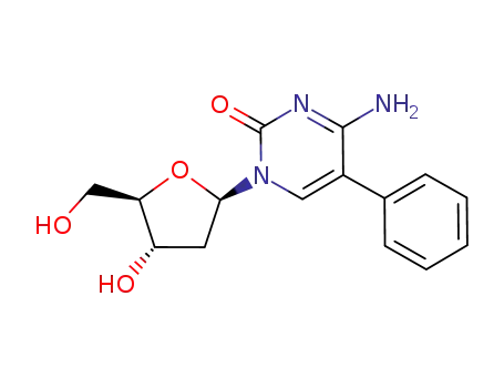 Molecular Structure of 136144-59-7 (Cytidine, 2'-deoxy-5-phenyl-)