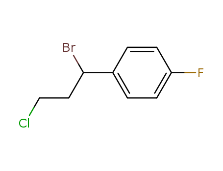 Benzene, 1-(1-bromo-3-chloropropyl)-4-fluoro-