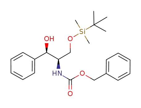 (1R,2R)-2-amino-(N-benzyloxycarbonyl)-3-O-(tert-butyldimethylsilyl)-1-phenylpropane-1,3-diol