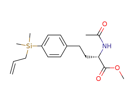 (S)-methyl-2-acetamido-4-([4-allyldimethylsilyl]phenyl)butanoate