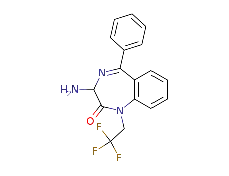 3-Amino-5-phenyl-1-(2,2,2-trifluoroethyl)-1H-benzo[e][1,4]diazepin-2(3H)-one