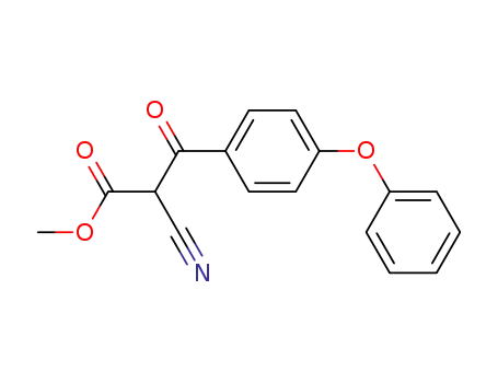 Molecular Structure of 883560-03-0 (2-cyano-3-oxo-3-(4-phenoxy-phenyl)-propionic acid methyl ester)