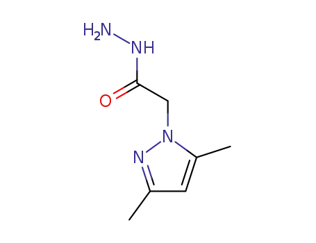 Molecular Structure of 64019-58-5 (2-(3,5-DIMETHYL-1H-PYRAZOL-1-YL)ACETOHYDRAZIDE)