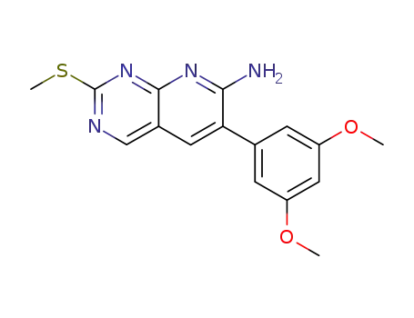 6-(3,5-dimethoxyphenyl)-2-(methylsulfanyl)pyrido[2,3-d]pyrimidin-7-amine