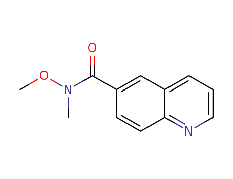 6-Quinolinecarboxamide, N-methoxy-N-methyl-
