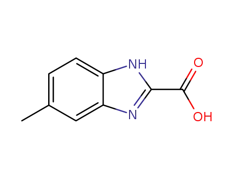 Molecular Structure of 99459-47-9 (1H-Benzimidazole-2-carboxylicacid,5-methyl-(9CI))