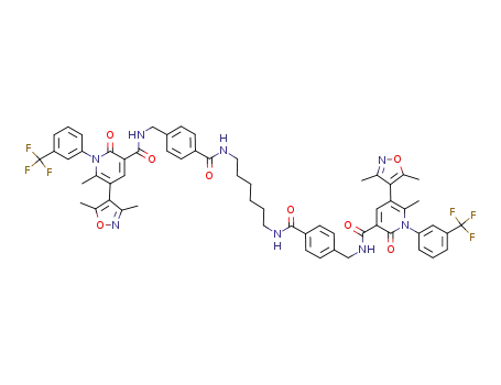 C<sub>60</sub>H<sub>56</sub>F<sub>6</sub>N<sub>8</sub>O<sub>8</sub>