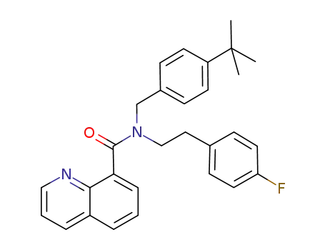 quinoline-8-carboxylic acid (4-tert-butyl-benzyl)-[2-(4-fluoro-phenyl)-ethyl]-amide