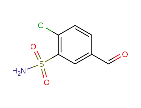 Molecular Structure of 3279-81-0 (2-chloro-5-formylbenzenesulfonamide)
