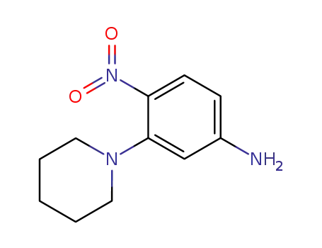 Molecular Structure of 202279-91-2 (4-nitro-3-piperidin-1-yl-phenylamine)