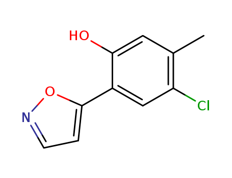 4-CHLORO-2-(ISOXAZOL-5-YL)-5-METHYLPHENOLCAS